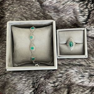 ✨Sterling Silver Jade matching set ✨